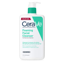CeraVe Foaming Facial Cleanser, Daily Face Wash for Oily Skin, Hyaluronic Acid + Ceramides + Niacinamide, Fragrance Free, Non-Drying Oil Control Face Wash, 16 Fluid Ounces