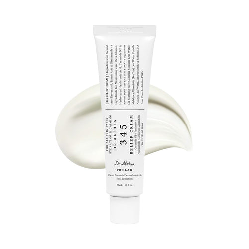 Dr.Althea 345 Relief Cream | Daily Face Moisturizer for Soothing Recovery and Blemish Care with PDRN & Niacinamide | Korean Vegan Skincare for All Skin Types, 1.69 Fl Oz (Ver.2 - Pack of 1)