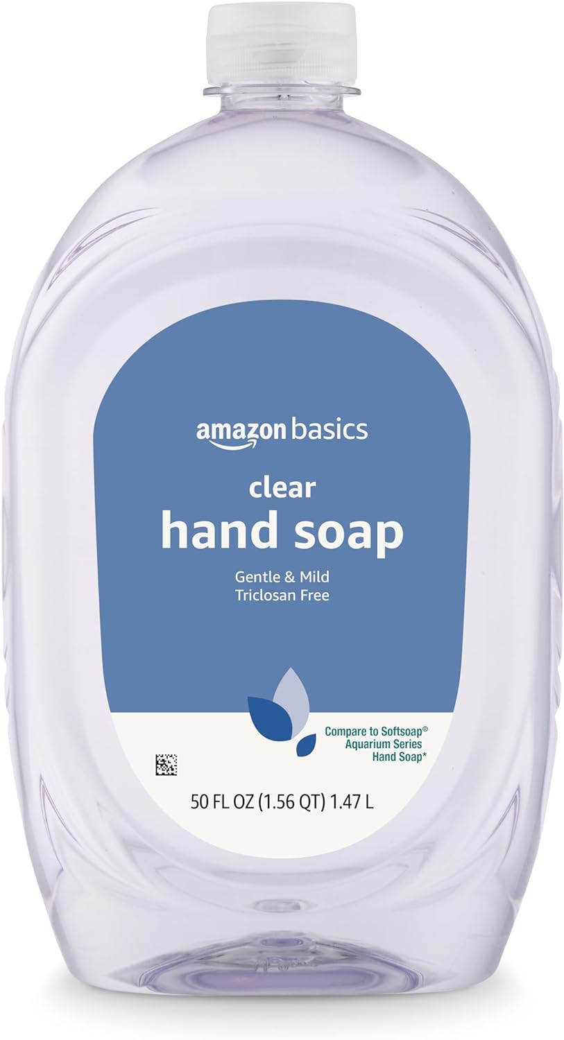 Amazon Basics Gentle & Mild Clear Liquid Hand Soap Refill