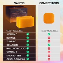 VALITIC Kojic Acid Dark Spot Remover Soap Bars with Vitamin C