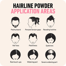 BOLDIFY Hairline Powder - Water-Resistant Root Touch Up Hair Color for Gray Coverage - 24-Hour Stain-Proof, Mess-Free Hair Powder for Thinning Hair - Dark Brown