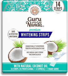 GuruNanda Teeth Whitening Strips - 7-Day Treatment with Non-Slip