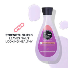 Cutex Strength Shield Nail Polish Remover, Leaves Fingernails & Toenails Looking Healthy, Contains Vitamins E, B5 & Hydrolyzed Silk, 6.7 fl oz