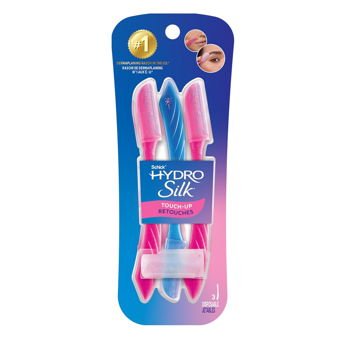 Schick Hydro Silk Touch-Up Dermaplaning Tool with Precision Cover