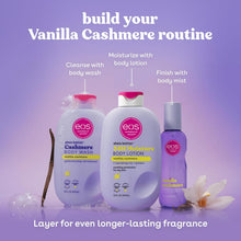 eos Shea Better Body Lotion Vanilla Cashmere, 24-Hour Moisture Skin Care, Lightweight & Non-Greasy, Natural Shea, Vegan, Vanilla Body Lotion, 16 fl oz