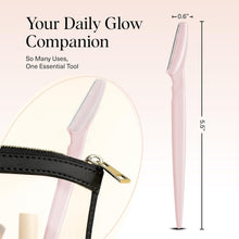 Kitsch Dermaplane Razor for Women Face – Face Razors for Women & Men, Eyebrow Trimmer & Face Shaver – Exfoliating Facial Razor & Skin Care Tool for Smoother Skin - Blush, 12 pcs