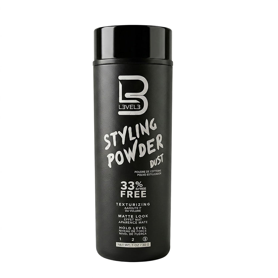 L3 Level 3 Styling Powder - Natural Look Mens Powder - Easy to Apply with No Oil or Greasy Residue (Small - 30 Grams)