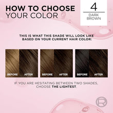 L'Oreal Paris Excellence Crème Permanent Hair Dye, Triple Care Hair Color with Hyaluronic Acid for 100% Gray Coverage, 4 Dark Brown, 1 Kit (Packaging May Vary)