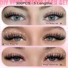 Lash Clusters Kit Wispy Eyelash Clusters Lashes Natural DIY Lash Extension Kit 10-16mm