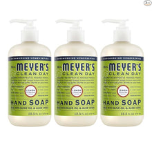 MRS. MEYER'S CLEAN DAY Hand Soap, Lemon Verbena Scent, 12.5 Fl Oz Bottle - 3 Pack