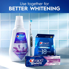 Crest 3D White Advanced Luminous Mint Teeth Whitening Toothpaste, Crest Toothpaste