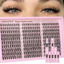 Lash Clusters Kit Wispy Eyelash Clusters Lashes Natural DIY Lash Extension Kit 10-16mm