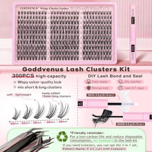 Lash Clusters Kit Wispy Eyelash Clusters Lashes Natural DIY Lash Extension Kit 10-16mm